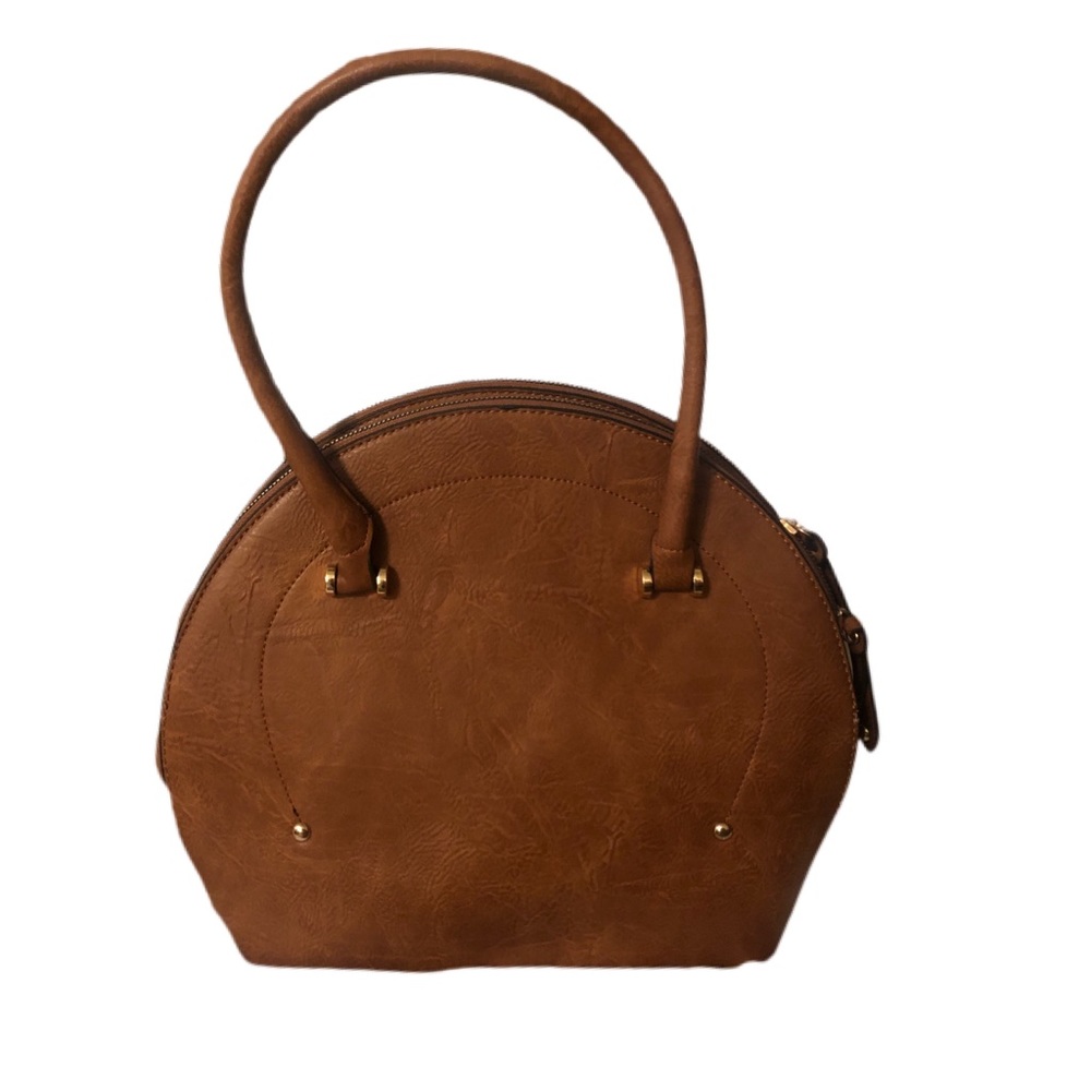 Round Triple Compartment Satchel Bag - Picture 1 of 3